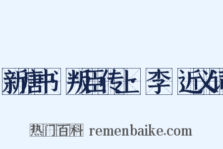 新唐书·叛臣传上·李锜近义词是什么意思的图片